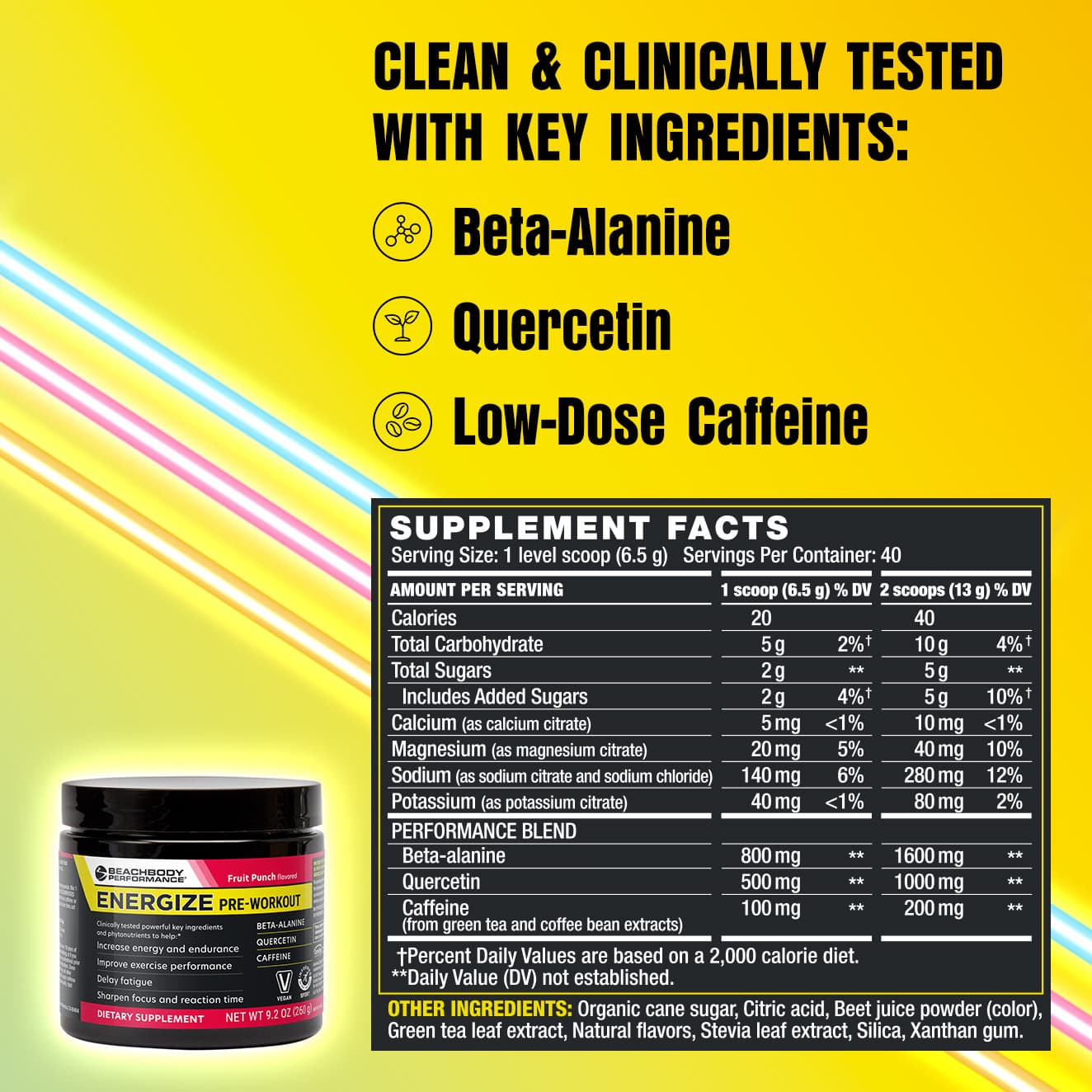 Energize Pre Workout Powder from Beachbody Performance Energize Pre Workout Powder from Beachbody Performance