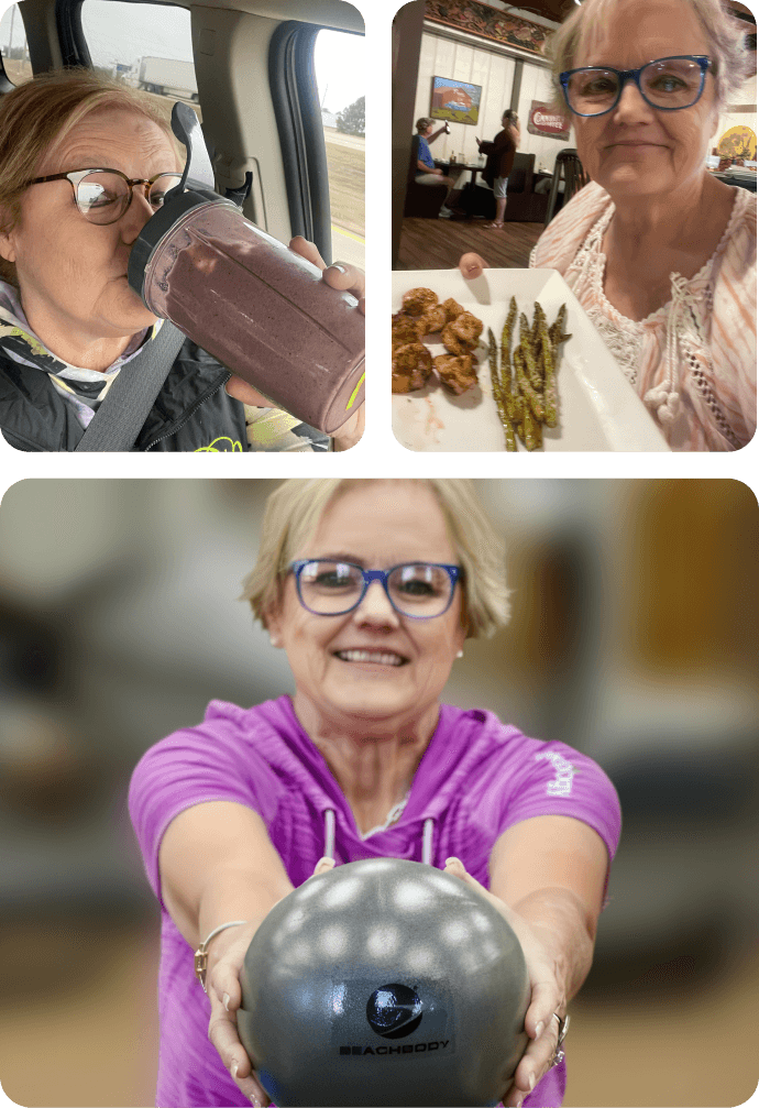 Becky's real life before and afters with BODi