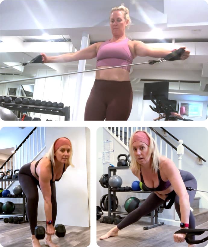 images of Tracy's real-life story with Belle Vitale