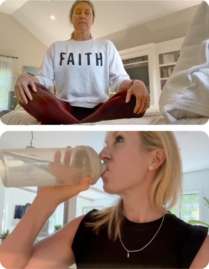 images of Tracy's real-life story with Belle Vitale