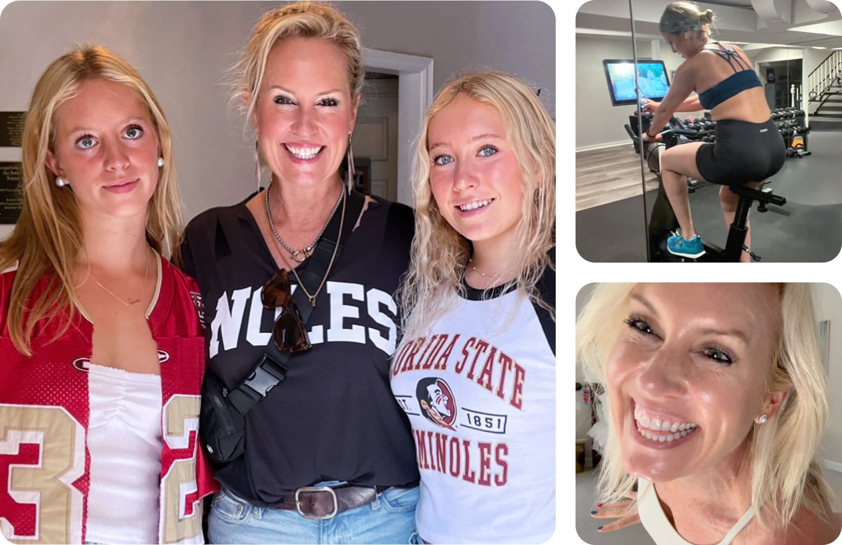 images of Tracy's real-life story with Belle Vitale