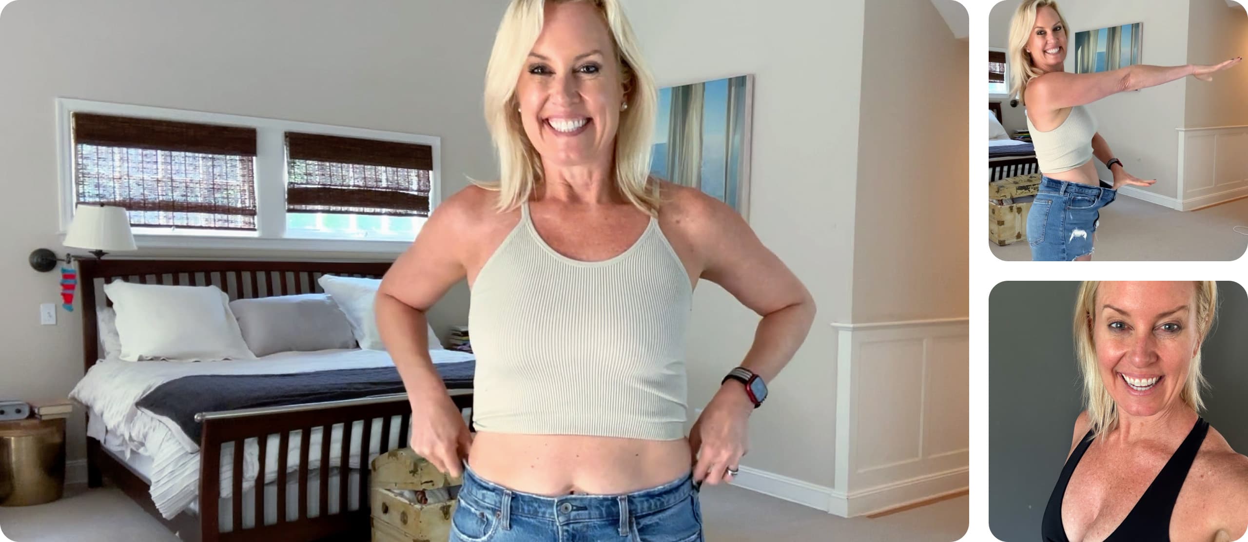 images of Tracy's real-life story with Belle Vitale