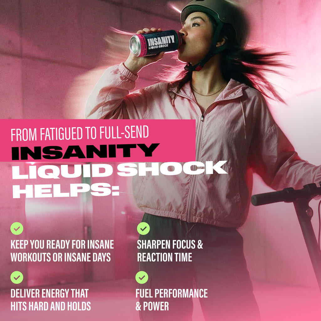 INSANITY Liquid Shock Energy Drink | Pre-Workout Energy Drink | BODi