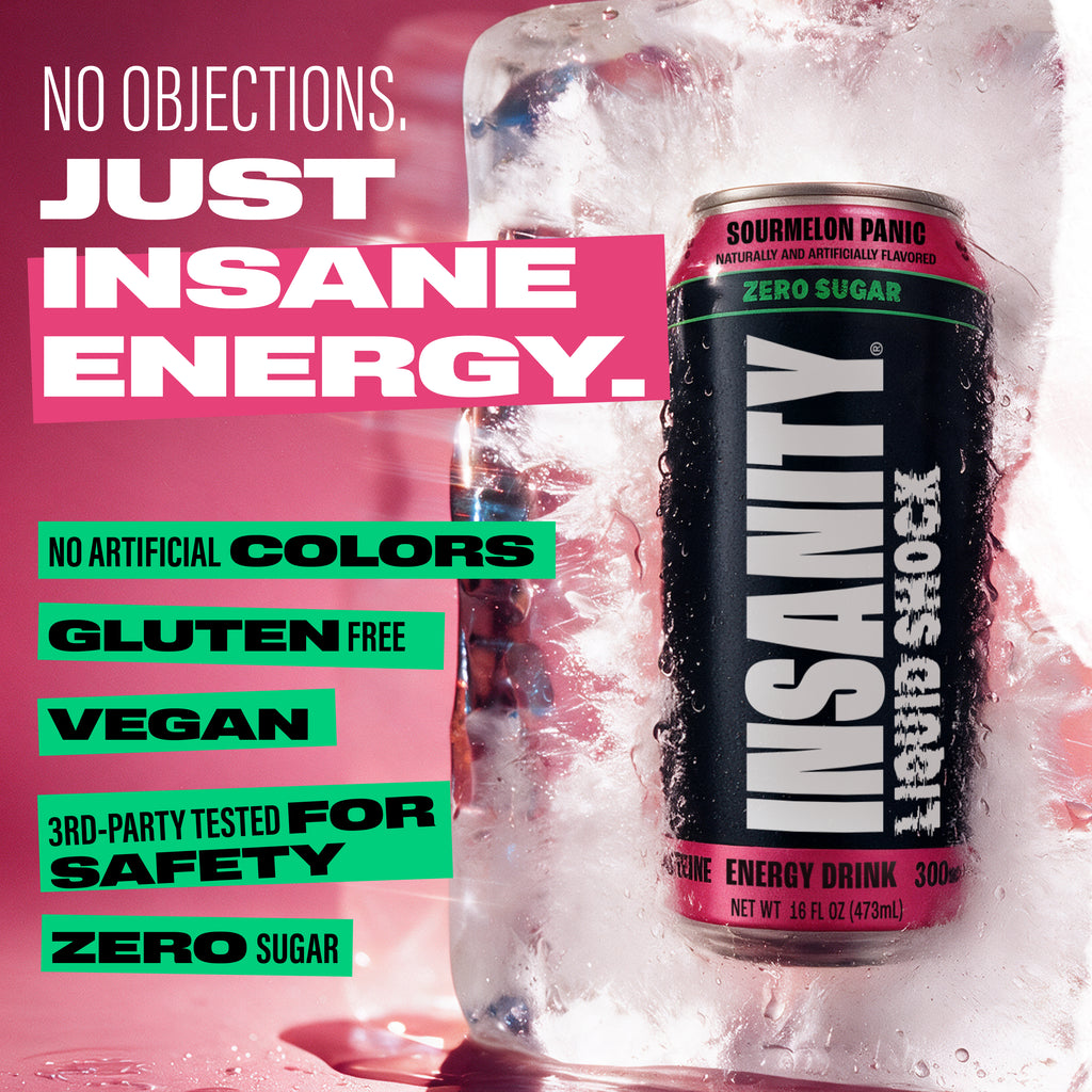 INSANITY Liquid Shock Energy Drink | Pre-Workout Energy Drink | BODi