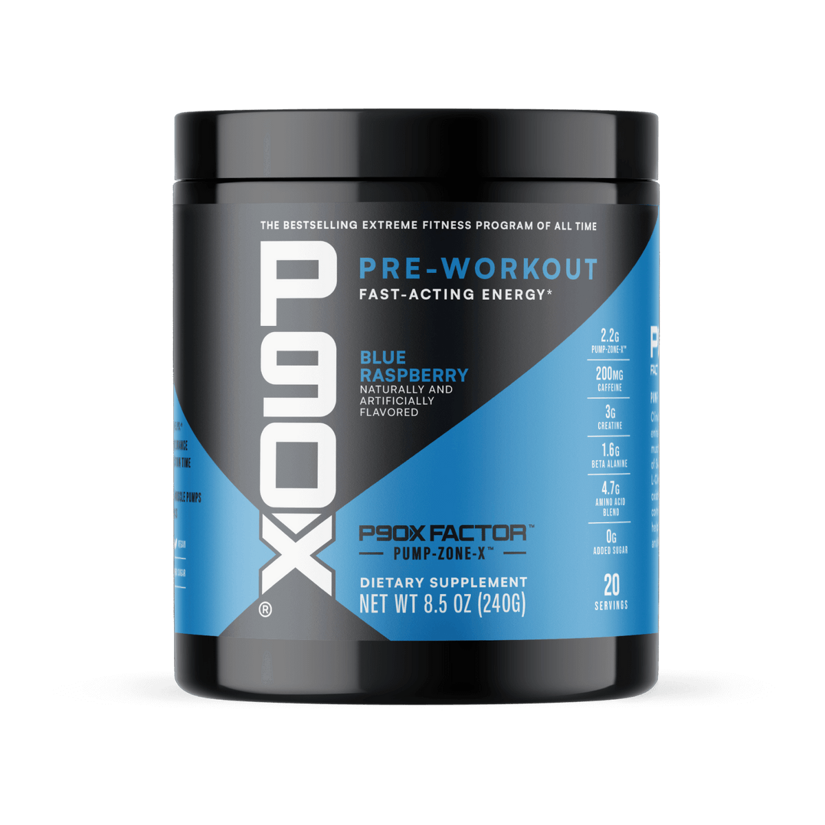 P90X Pre-Workout Blue Raspberry 20 Servings