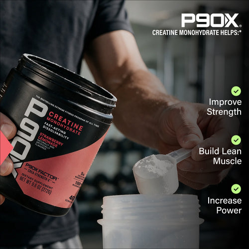 P90X Creatine with benefit callouts