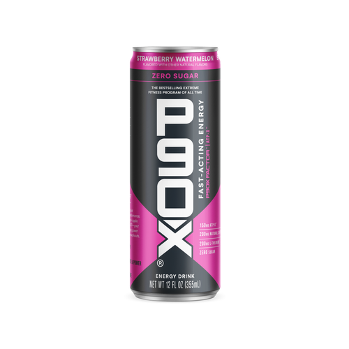 A can of Fast-Acting P90X Energy Drink