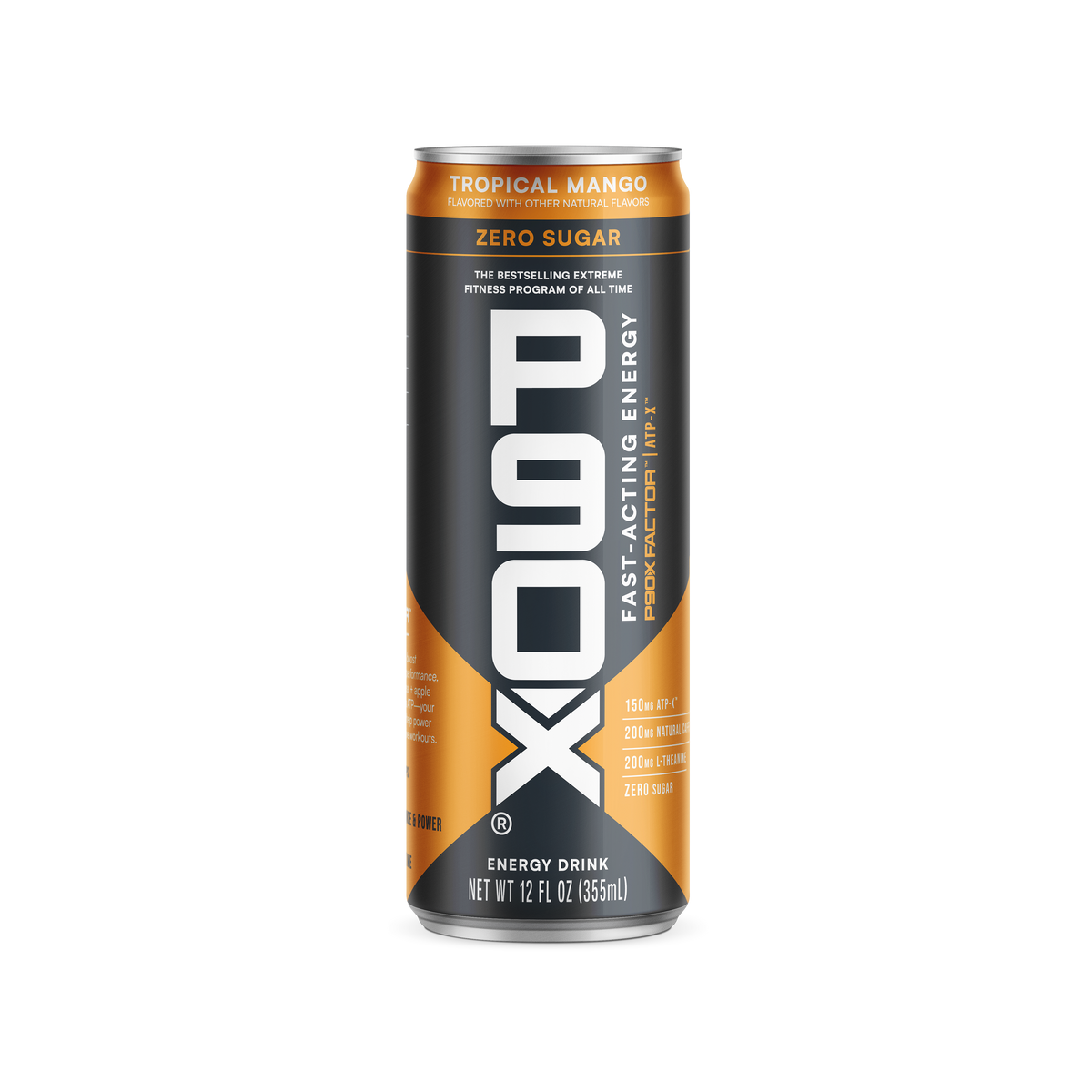 A can of Fast-Acting P90X Energy Drink
