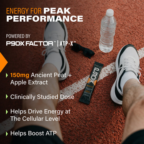 Energy for Peak Performance. P90X Energy Sticks with clinical callouts
