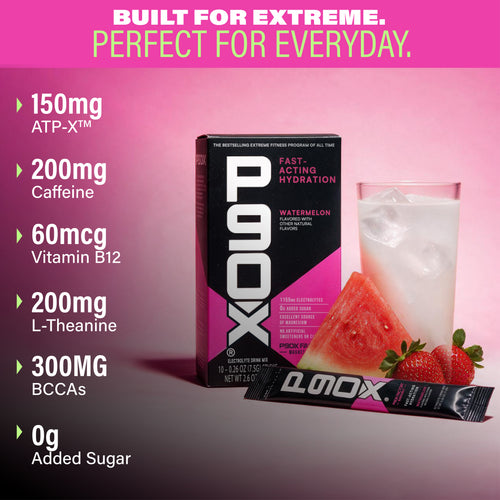 Built for Extreme. Perfect for Everyday. P90X Energy Sticks with Ingredient Callouts
