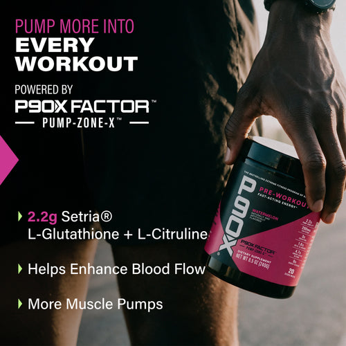 Pump More into Every Workout. P90X Pre Workout with clinical callouts
